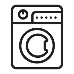 washing machine line icon