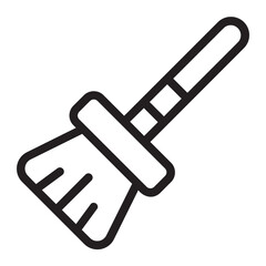 broom line icon
