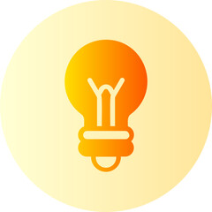 bulb gradient icon