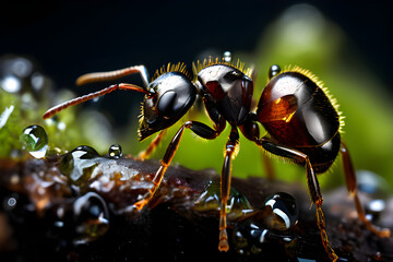 Black Ant, macro photography