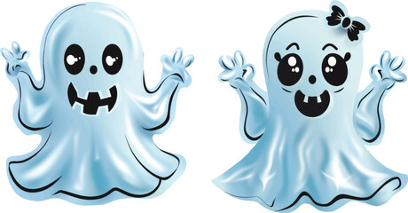 Cute Halloween sheet ghosts