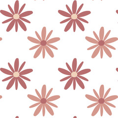 Seamless pattern with flowers, Creative texture for fabrics, packaging, textiles, wallpaper, clothing, floral pattern