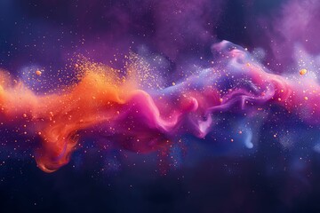 Abstract Background with Dynamic Lines, Waves, and Gradient Colors