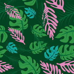 Seamless floral tropical pattern 