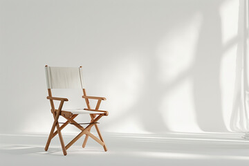 Striking photograph highlighting Luna director chair's contemporary design against a clean white backdrop.