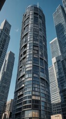 Fototapeta premium modern luxury tower architecture design