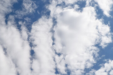 The clouds. Sky. Wallpaper - decor. Floating clouds in the blue sky