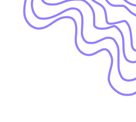 Fototapeta premium Curve line purple abstract corner