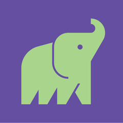 Elephant logo. Icon design. Template elements