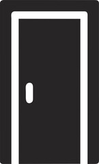 flat style door, pictogram