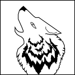 illustration of an wolf 