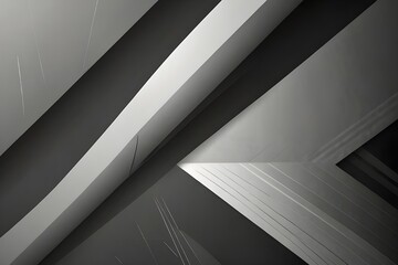 abstract background with lines, grey white abstract stripe background geometry shine and layer element vector for presentation design Generative AI 