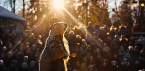 Groundhog coming of spring prediction