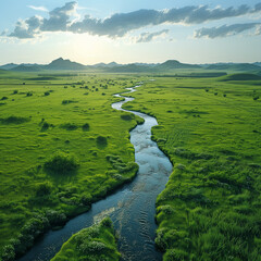 landscape with river