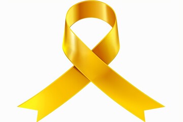 A yellow ribbon is displayed on a plain white background. Generative AI
