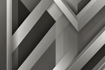 abstract background with lines, grey white abstract stripe background geometry shine and layer element vector for presentation design Generative AI 