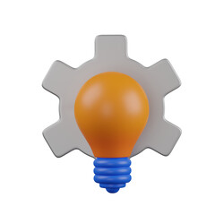 3d render  idea management  illustration