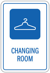 Changing room sign