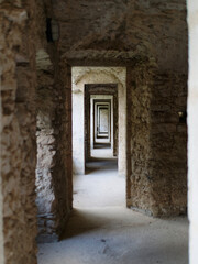 Detail of the interior of the Malaspina Castle in Massa in Tuscany - obrazy, fototapety, plakaty