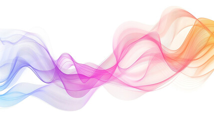 Embark on a magical journey through the realms of possibility and let your dreams take flight with whimsical gradient lines in a single wave style isolated on solid white background