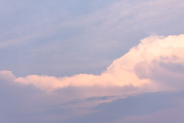 Background of sky and clouds in evening natural weather