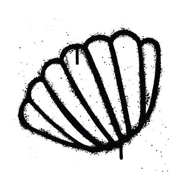 Graffiti spray shell isolated on white background