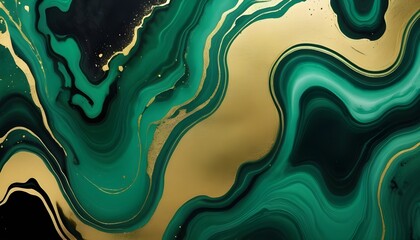 Background Green Gold Abstract Texture Marble Patt Upscaled 3