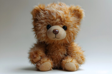Brown Stuffed Teddy Bear on White