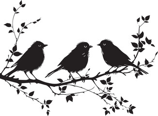 birds on a tree