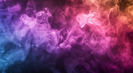 Vivid swirls of blue and pink smoke intertwine, creating a dynamic and ethereal motion background