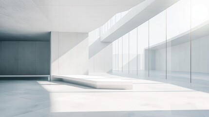 A Bright And Airy Modern Empty Room.