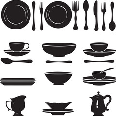 set of kitchen utensils
