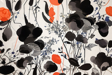 seamless floral pattern Generatve Ai