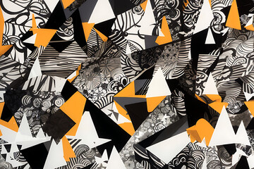 pattern with zebra Generatve Ai