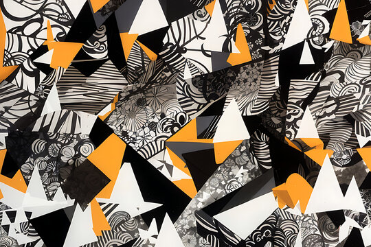 pattern with zebra Generatve Ai