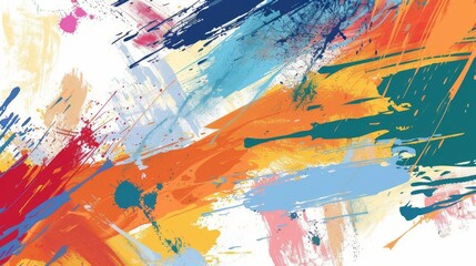 Vibrant Abstract Art Explosion of Colors