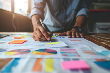 A Designers drawing UX/UI Graphic designer creative sketch planning