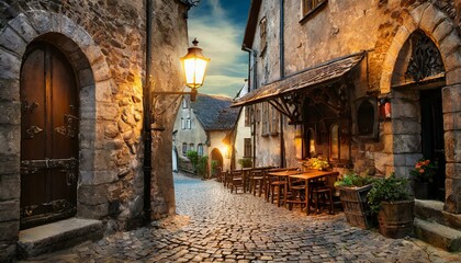 中世ヨーロッパの裏路地