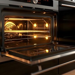 Obraz premium oven in the kitchen Generated AI