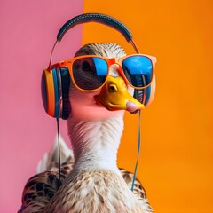 portrait of a duck Generated  AI