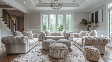 Family Living Room Comfortable Seating: Images of living rooms designed for families