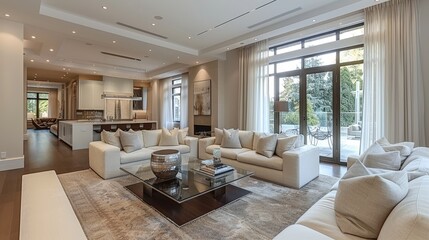 Fototapeta premium Family Living Room Natural Light: Images of living rooms designed for families