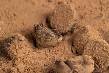sweet chocolates with natural cocoa and cocoa butter