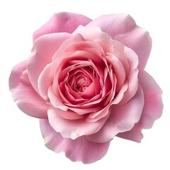 pink rose isolated on white, Vibrant Pink Flower Surrounded by Blooms Beautiful Floral Composition

