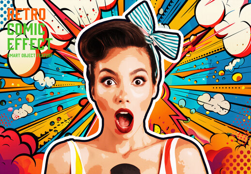 Retro Comic Effect with Generative AI