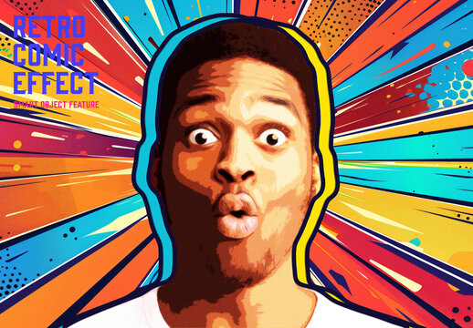 Retro Comic Effect with Generative AI