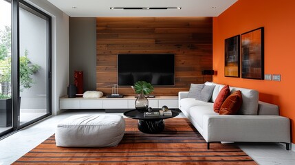 Modern Living Room Color Scheme: Pictures showcasing different color schemes used in modern living rooms