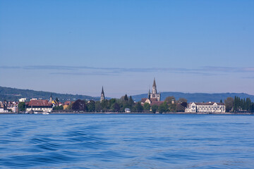 Konstanz, Stadtsilhouette vom Wasser