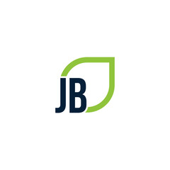 Initial JB logo grows vector, develops, natural, organic, simple, financial logo suitable for your company.