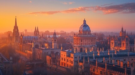 Oxford University Spires Skyline